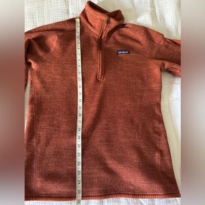 Patagonia Women’s Better Sweater Quarter Zip-Up Sweater in Rust